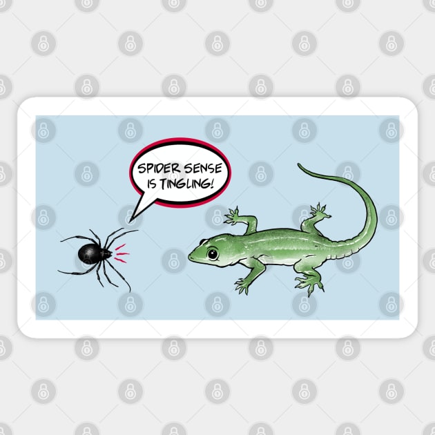 The Amazing Spider vs The Lizard Sticker by Vincent Trinidad Art